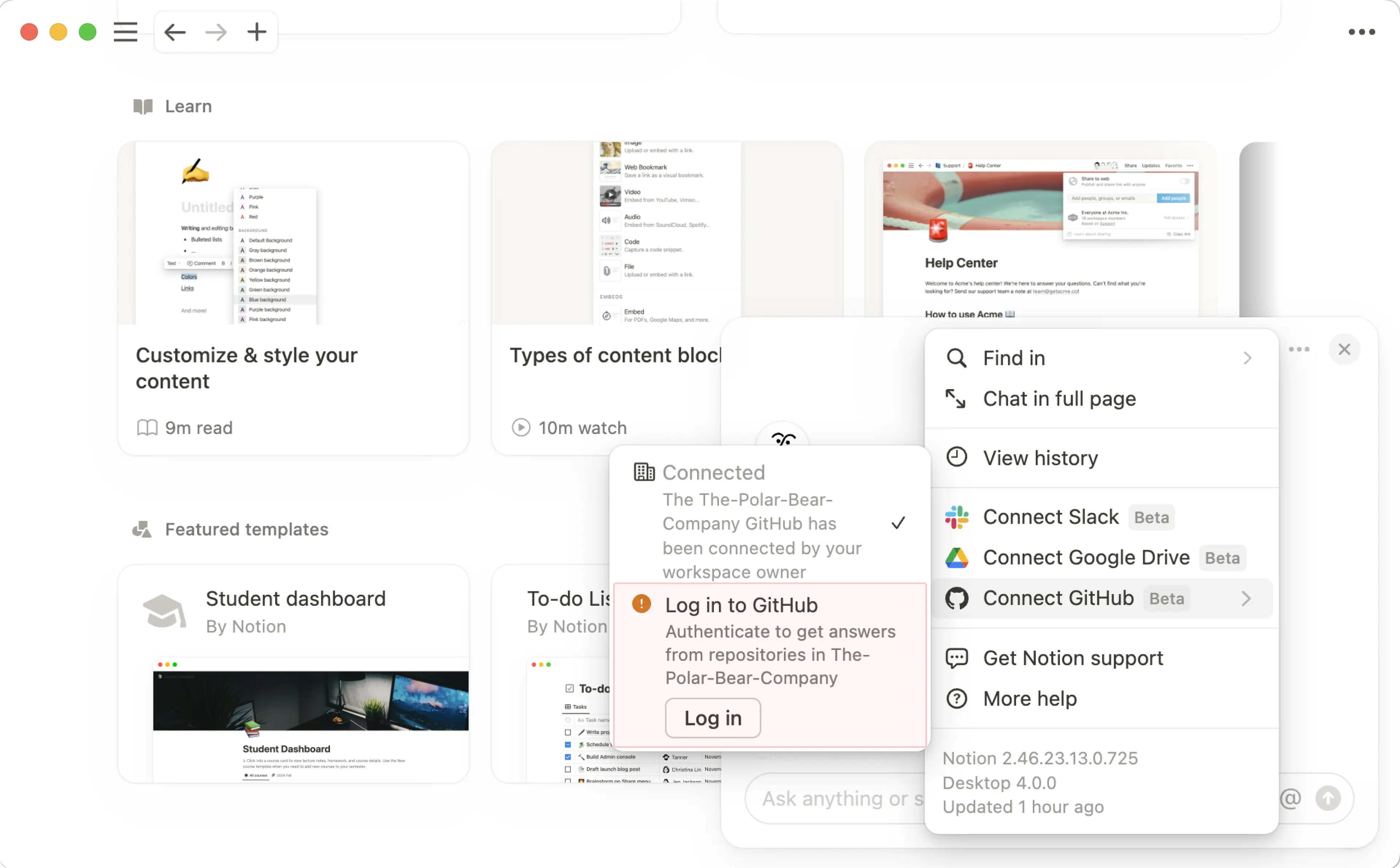 ca: conexión de github para miembros