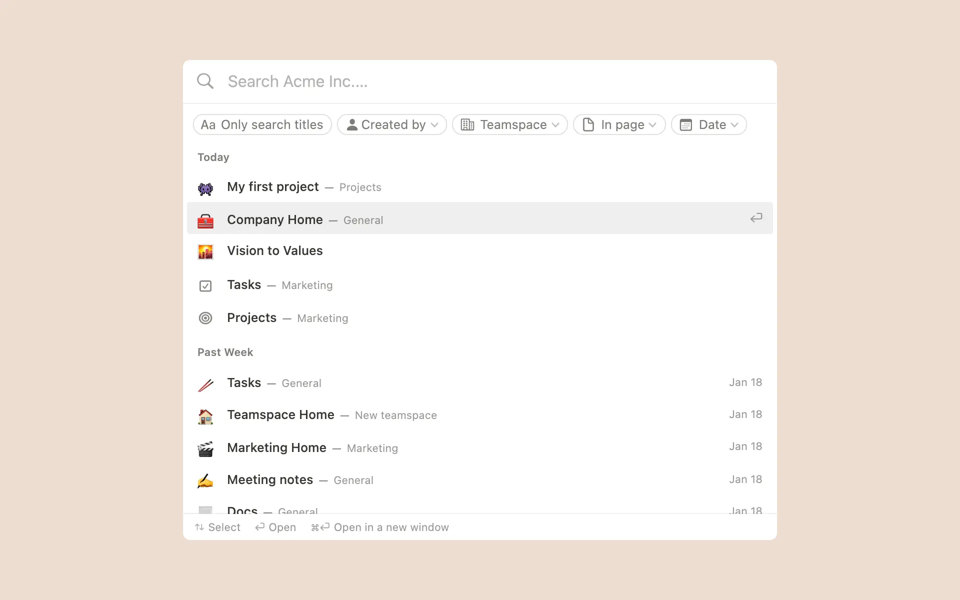Búsqueda con «Búsqueda rápida» - imagen héroe