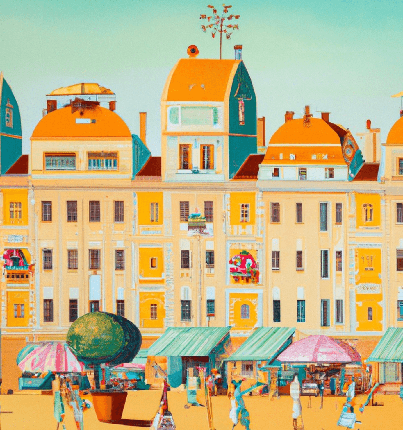 Arte DALL-E de Simon: «Sería agradable vivir aquí»