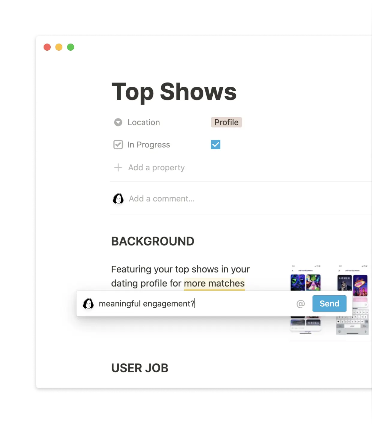 Crear una plantilla de especificaciones en Notion ayuda a documentar los proyectos y colaborar en ellos más fácilmente.