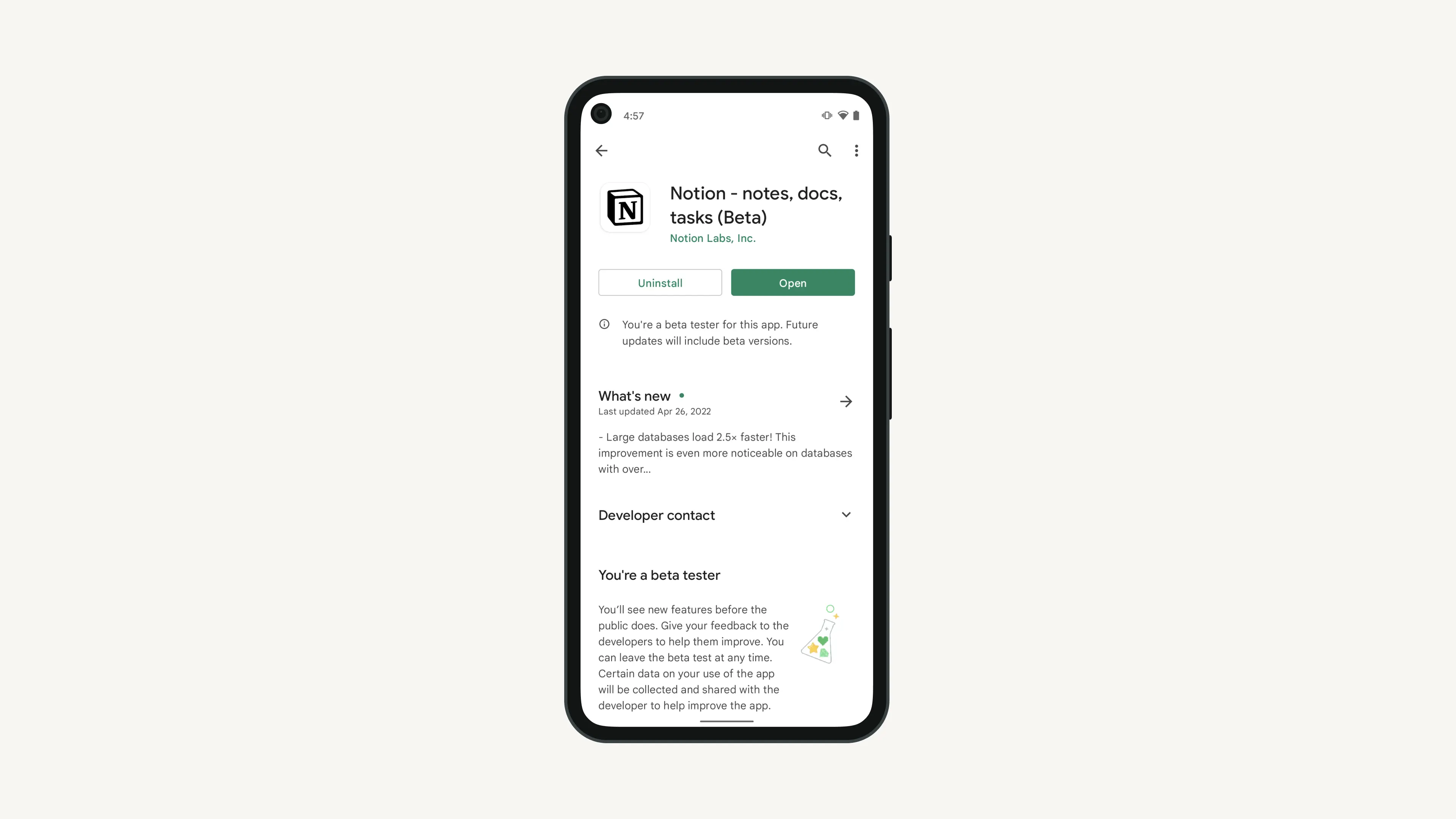 Regístrate para tener acceso a las versiones beta de las aplicaciones de Notion para móvil