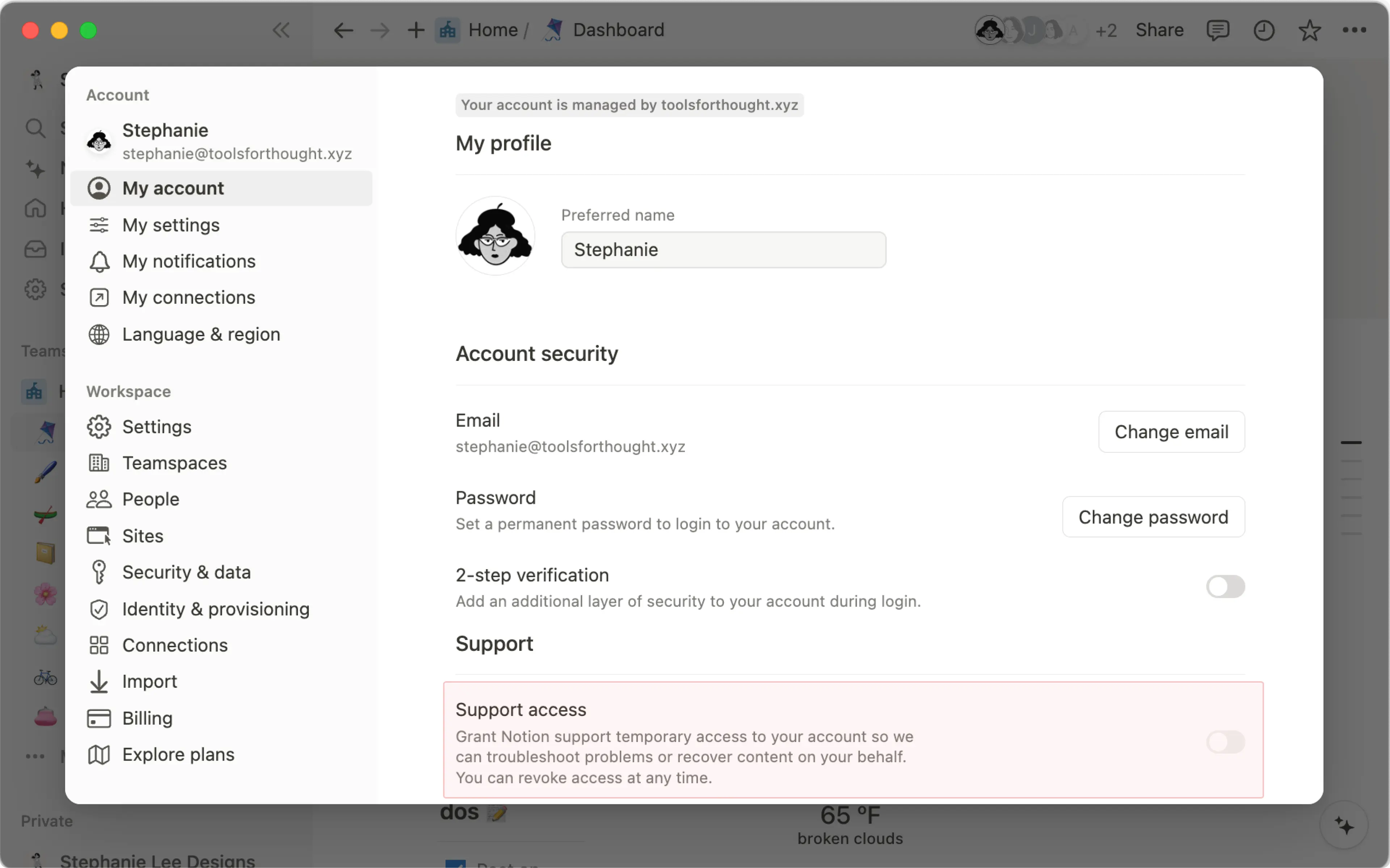 Consentimiento para acceso a los datos - otorgar
