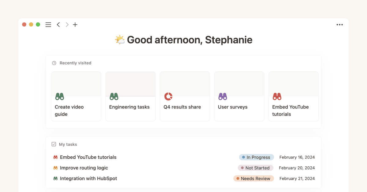 Reúne tus tareas en una sola lista con la sección Mis tareas