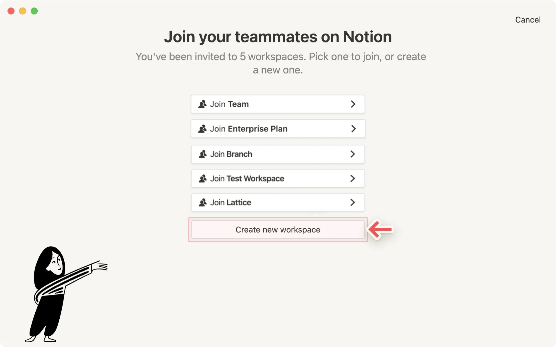 Crear nuevo espacio de trabajo