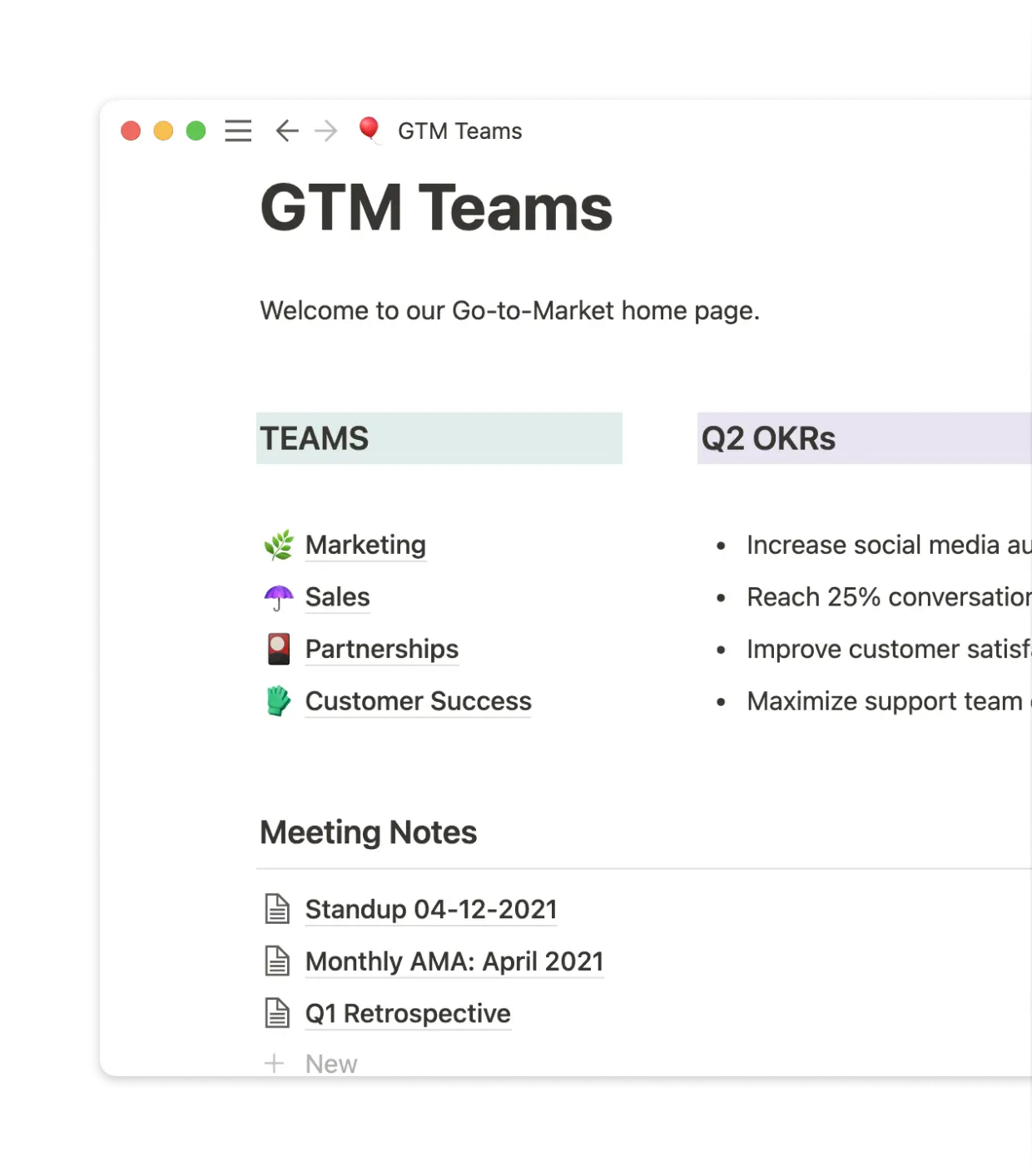 Al organizar proyectos en Notion, Pleo se ahorra tiempo en reuniones síncronas.