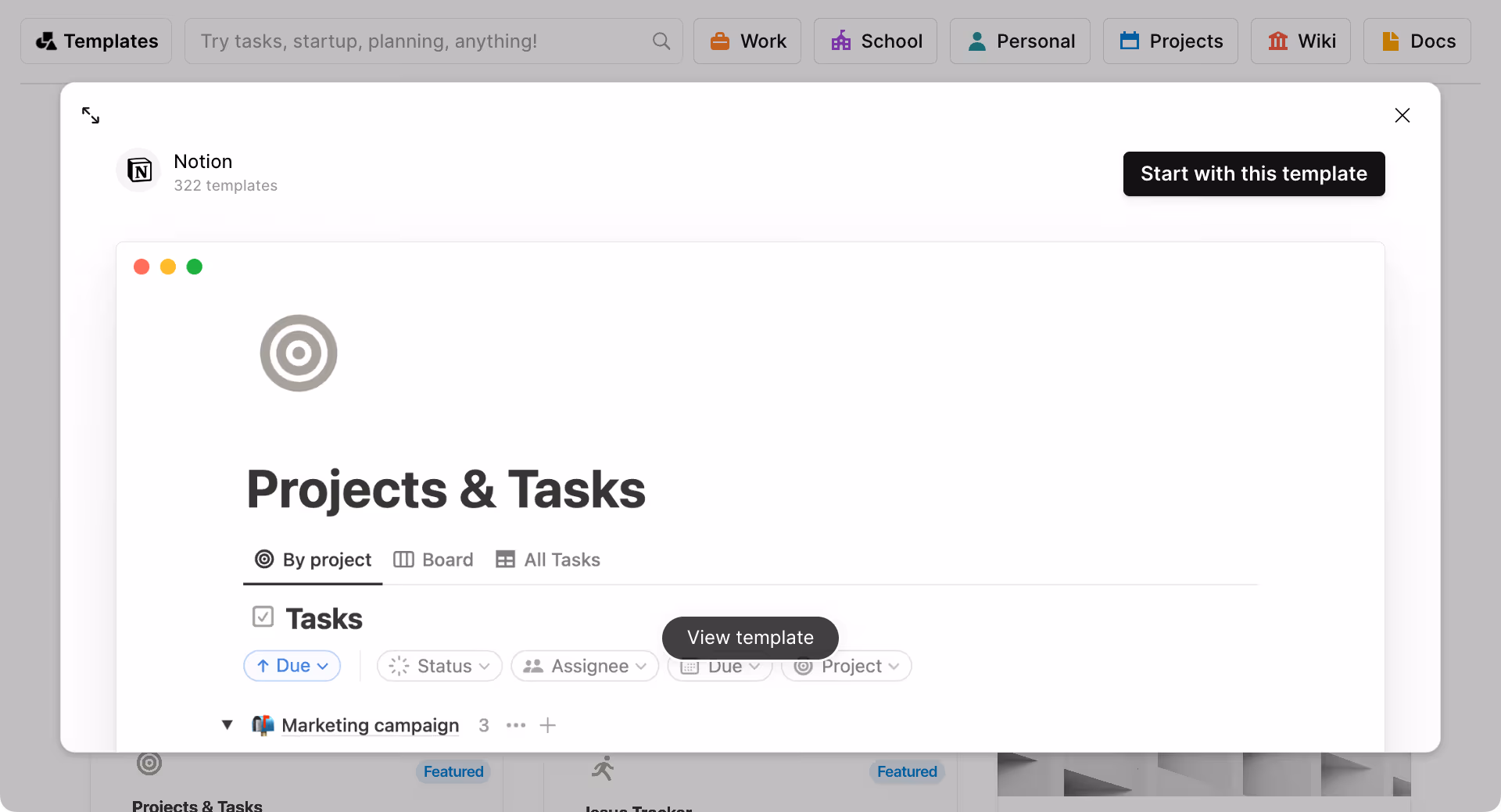 Una plantilla lista para usar.