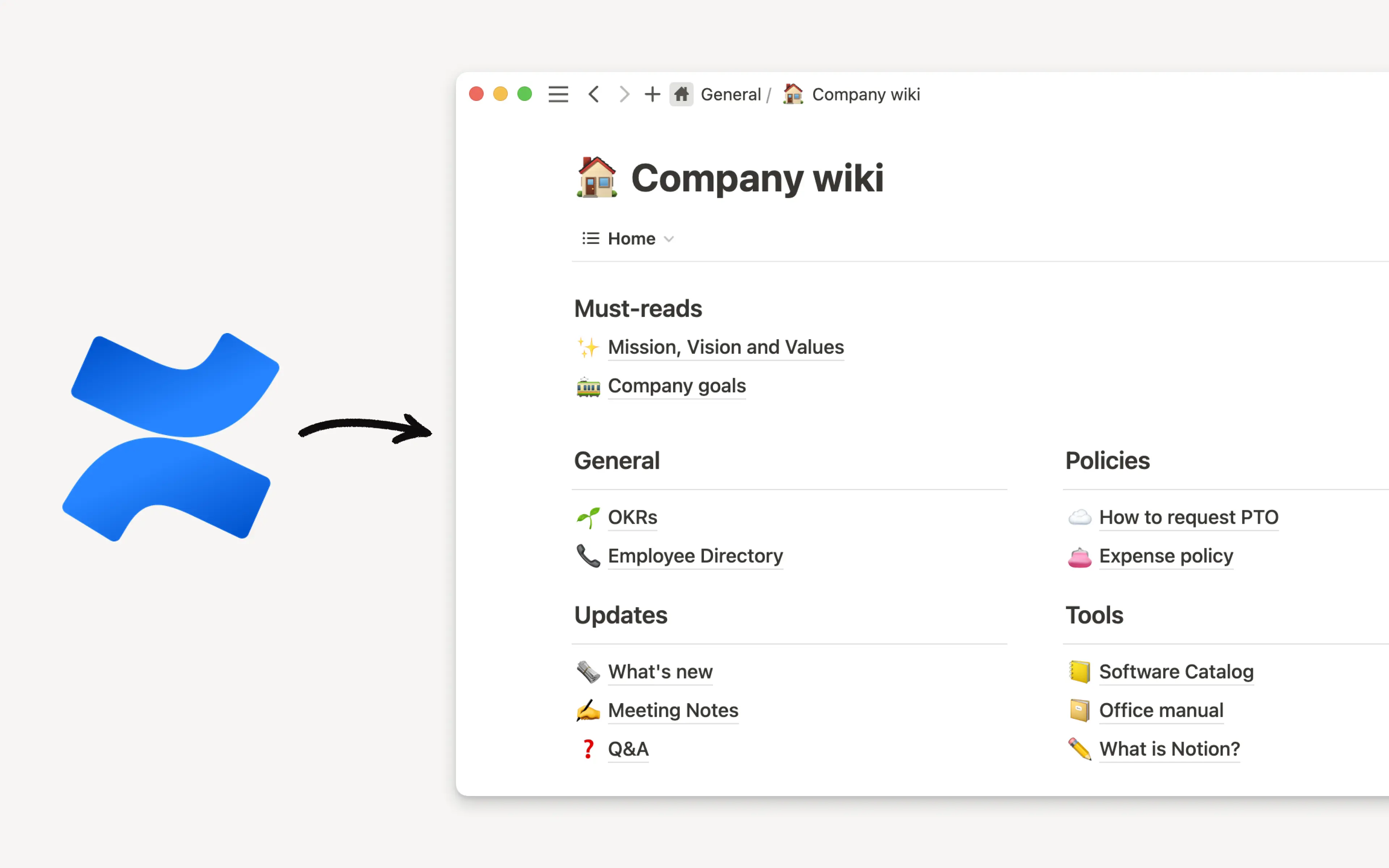 CA: Importador de Confluence