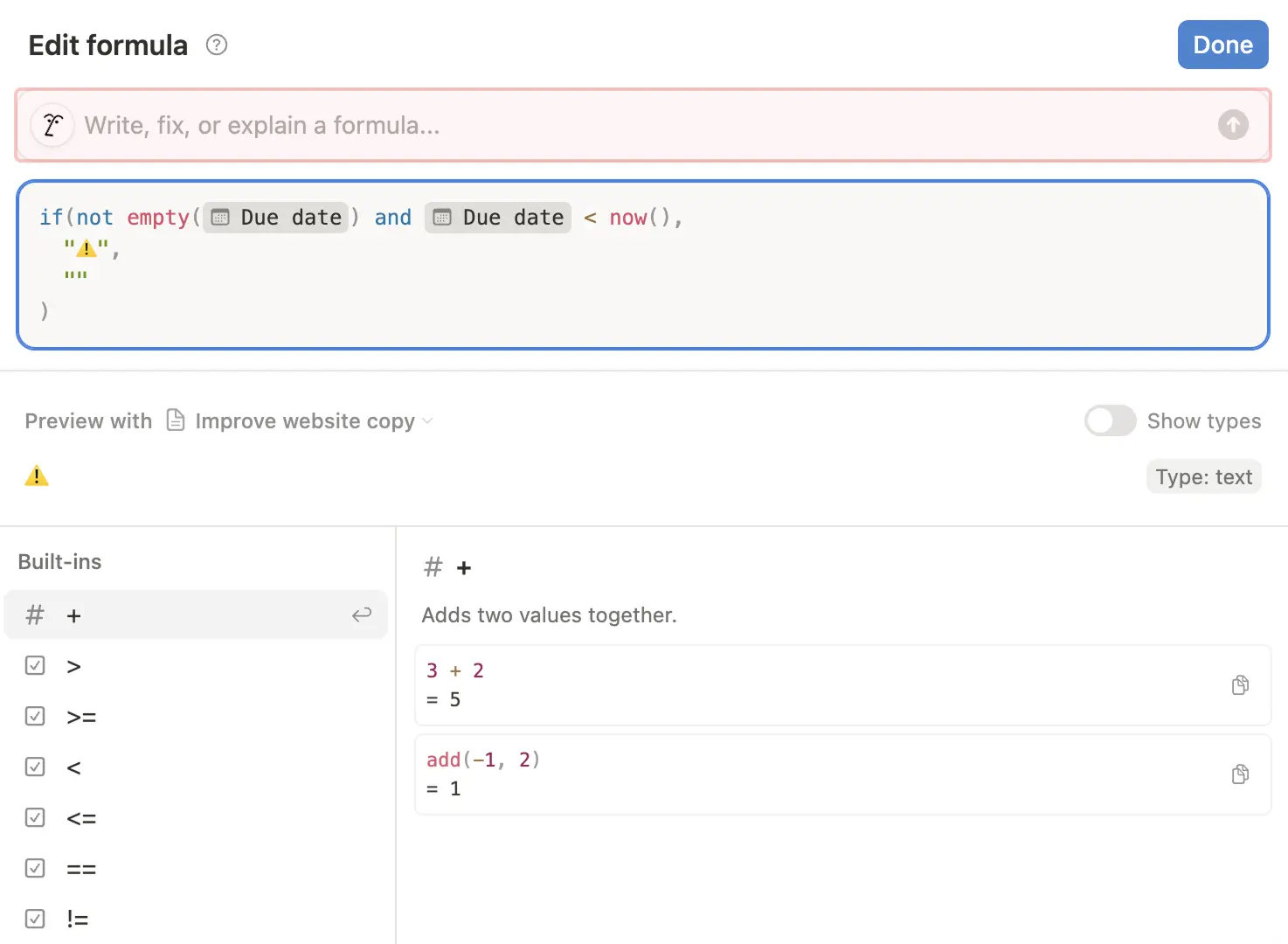 ca: la ia de notion en fórmulas