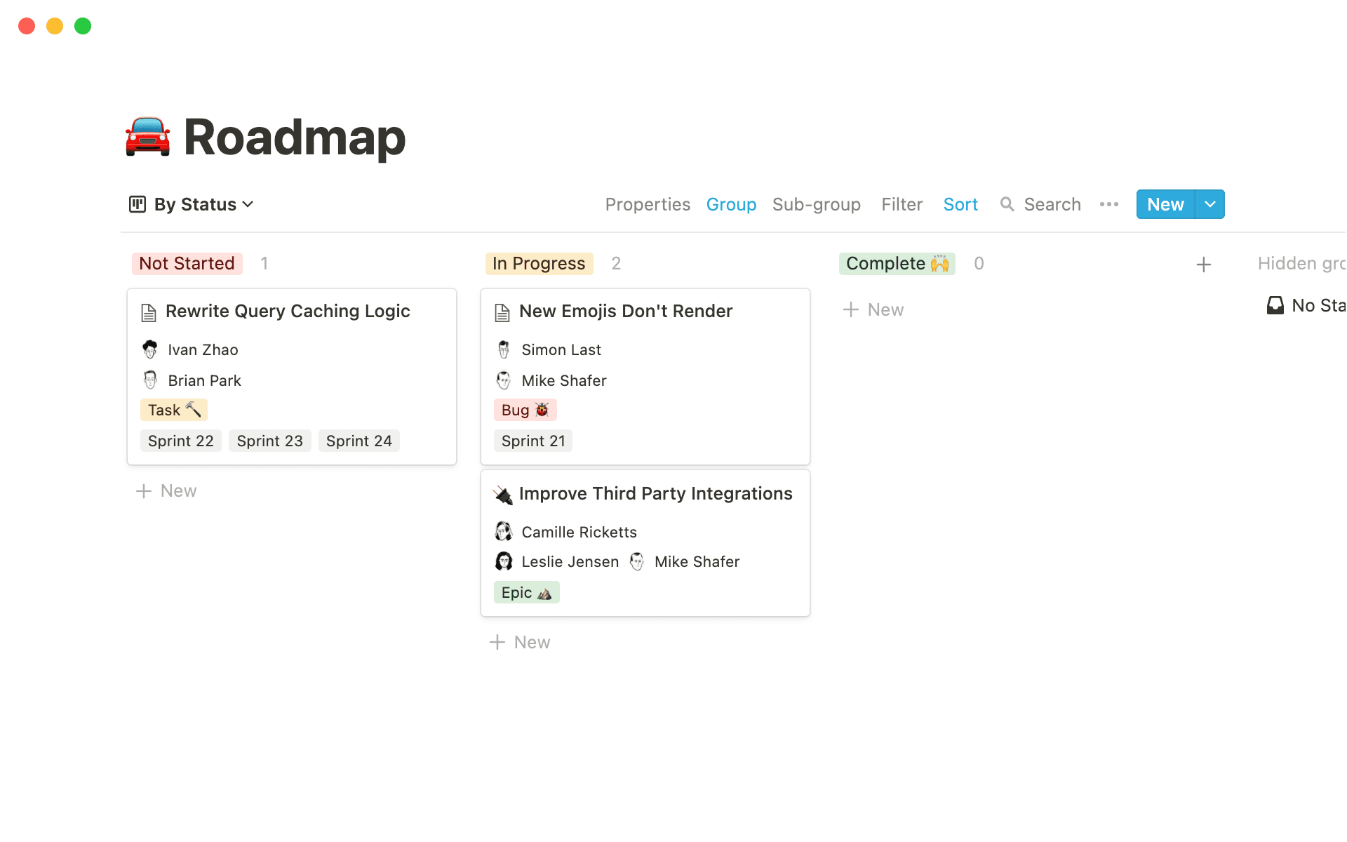 roadmap template