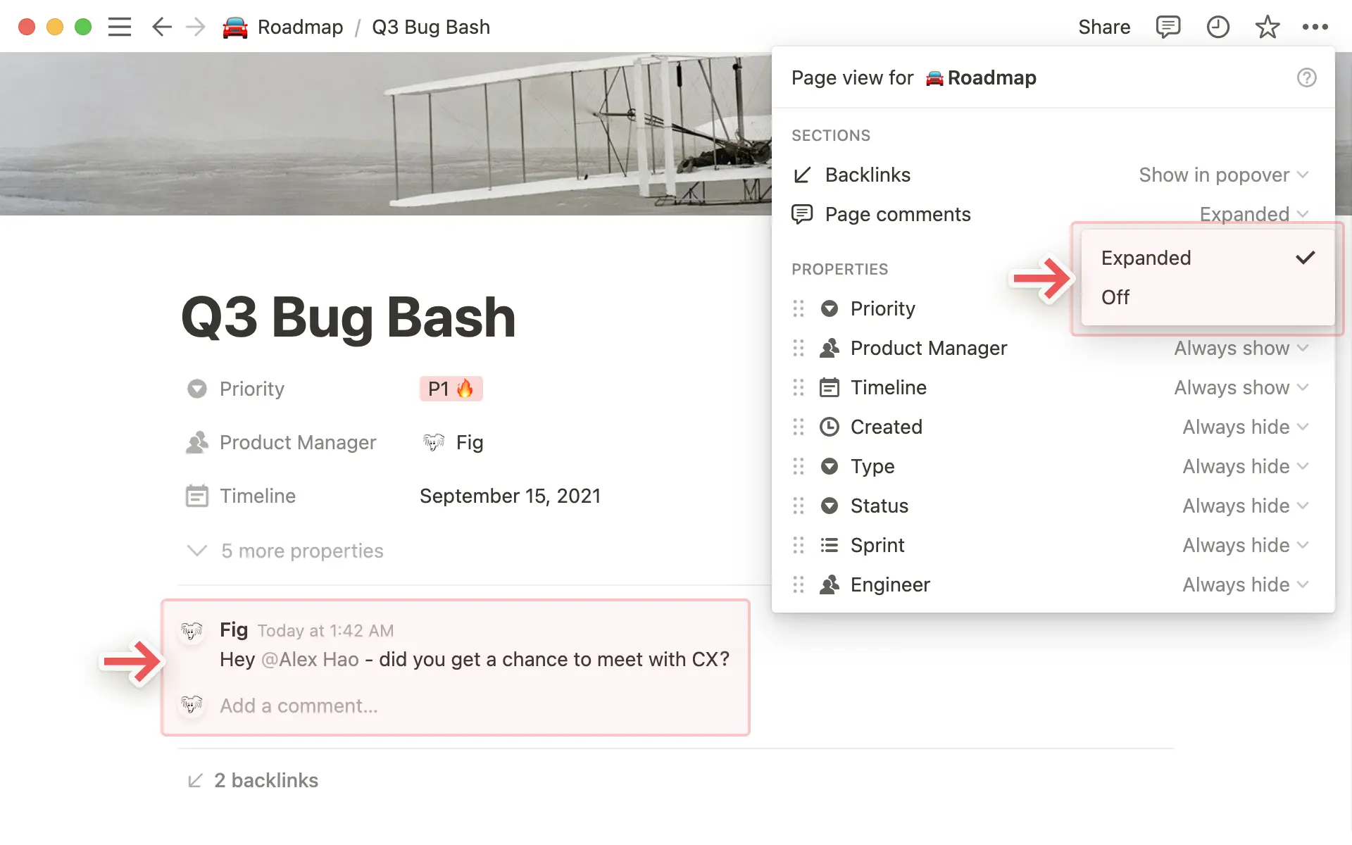 Personalizar los comentarios de las bases de datos