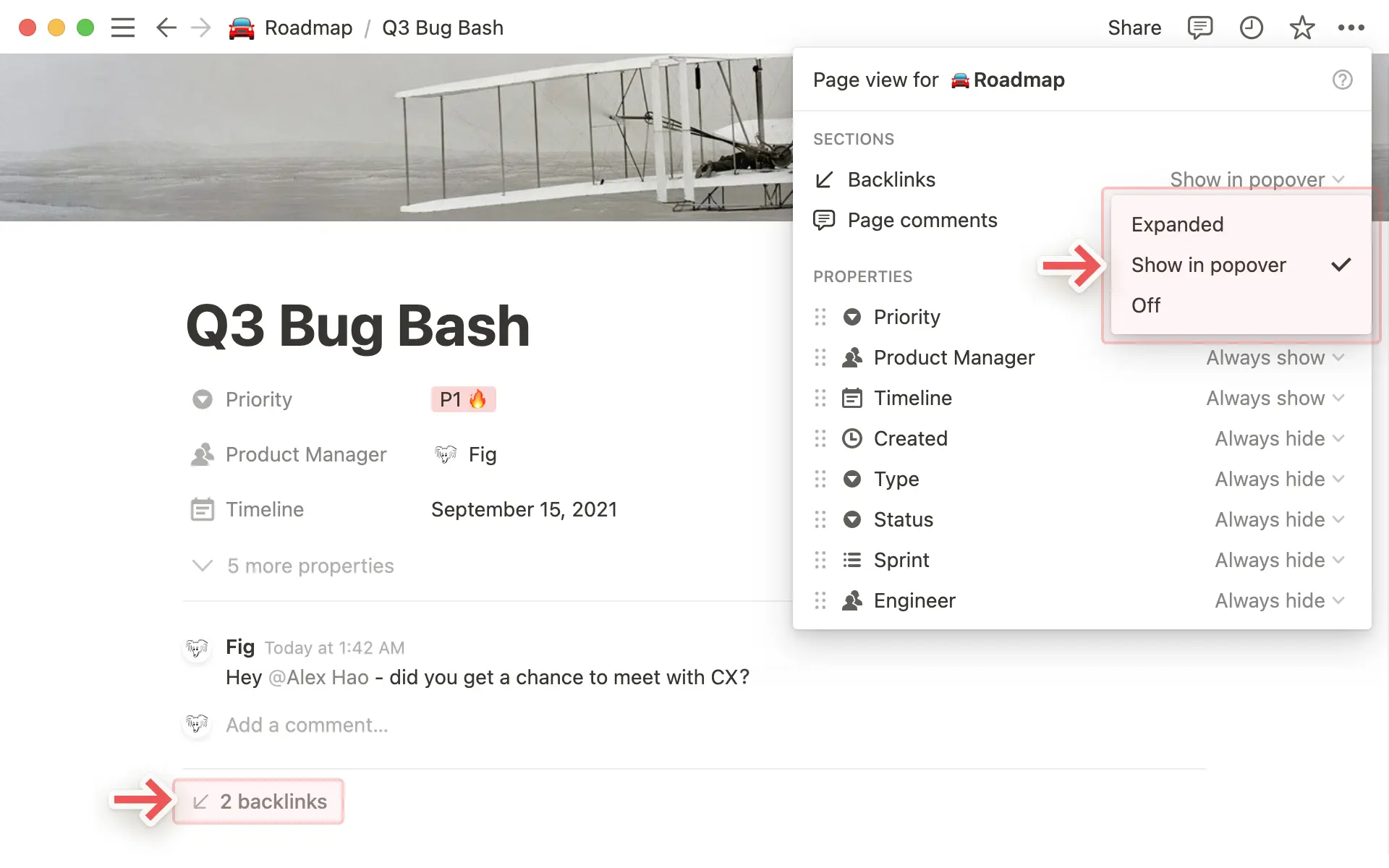 Personalizar enlaces internos