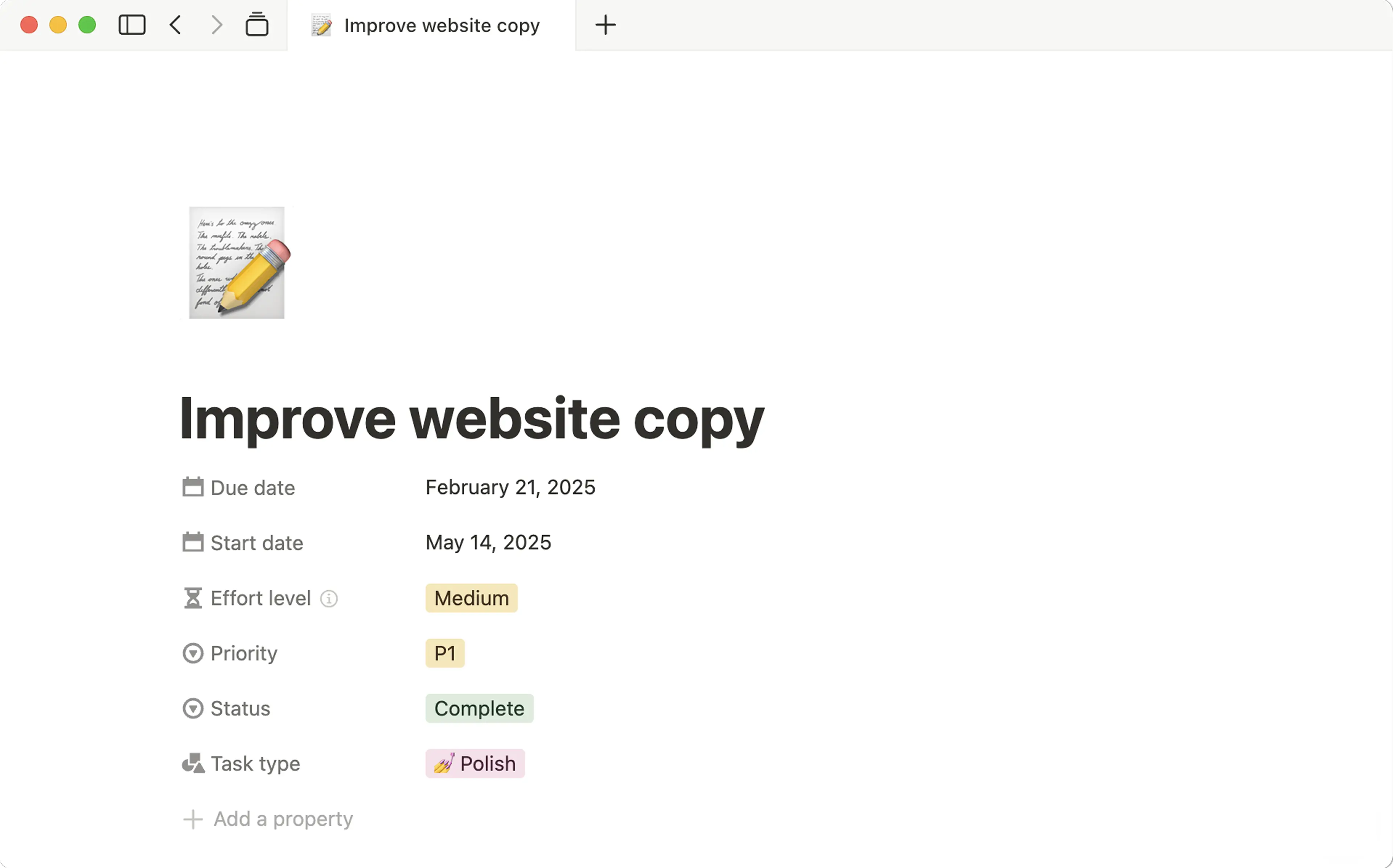 Página Abrir base de datos