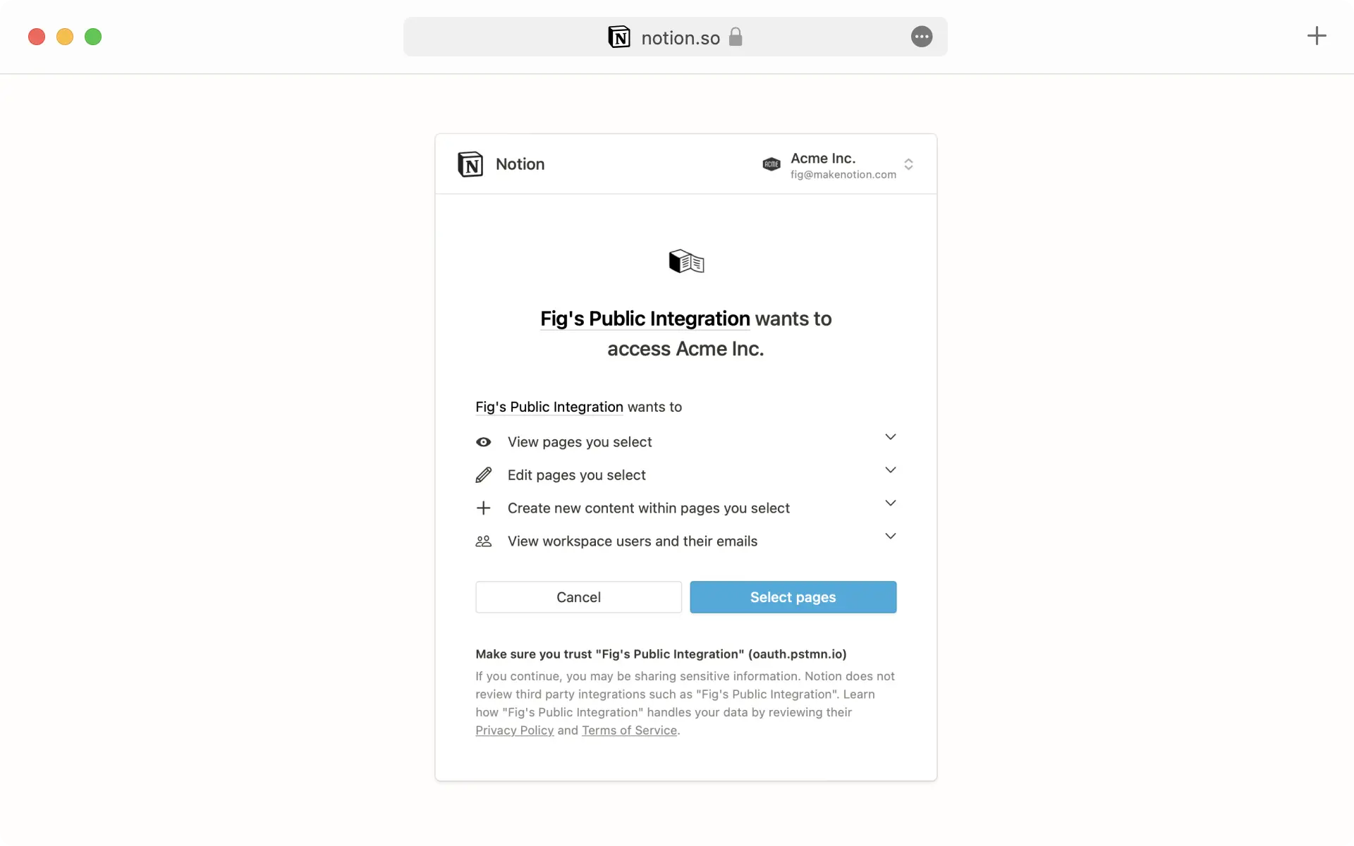 Añadir y administrar integraciones - OAuth