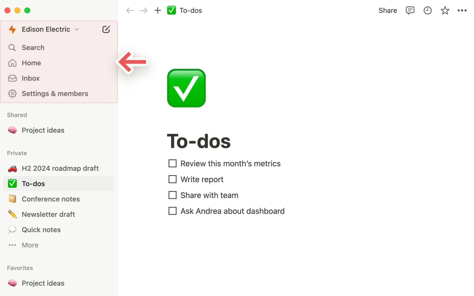ca: panel de control de la barra lateral
