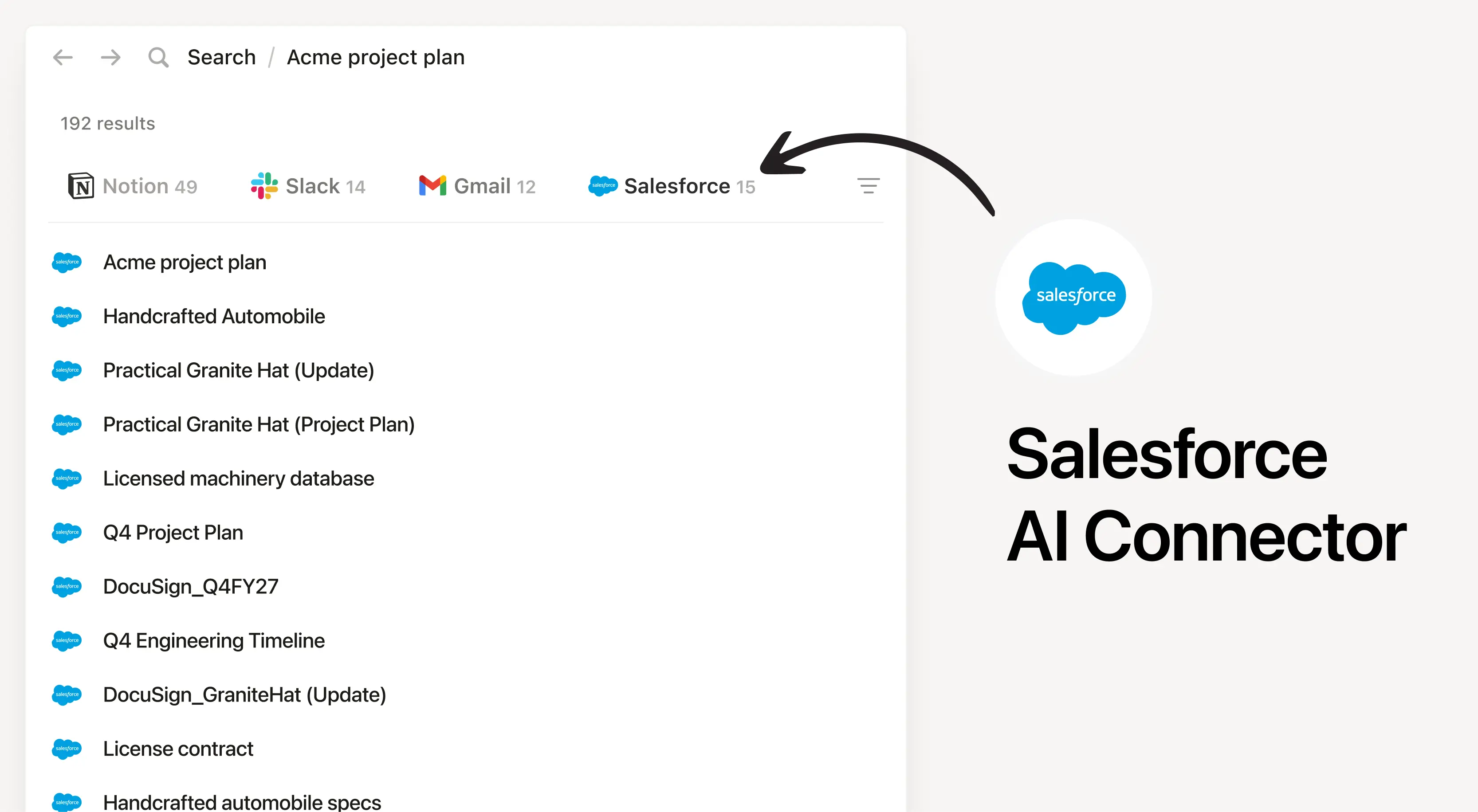 Conexión de IA de Salesforce