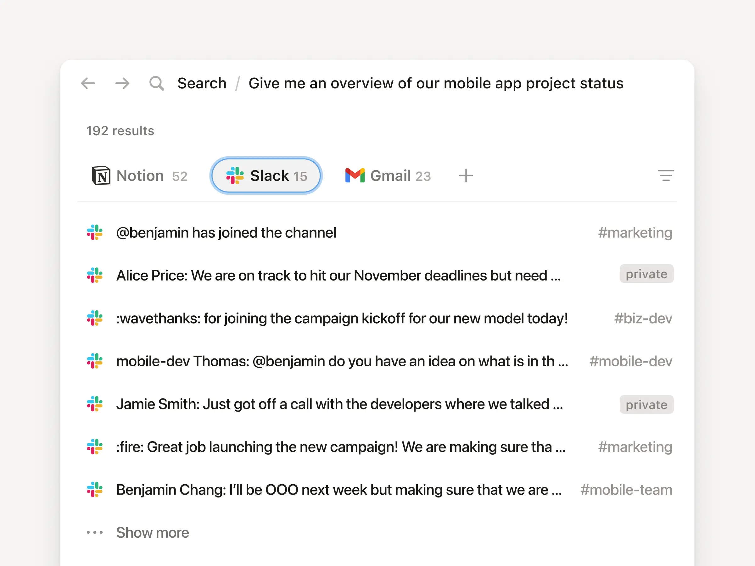 Now you can search private channels and DM's with the upgraded Slack AI Connector