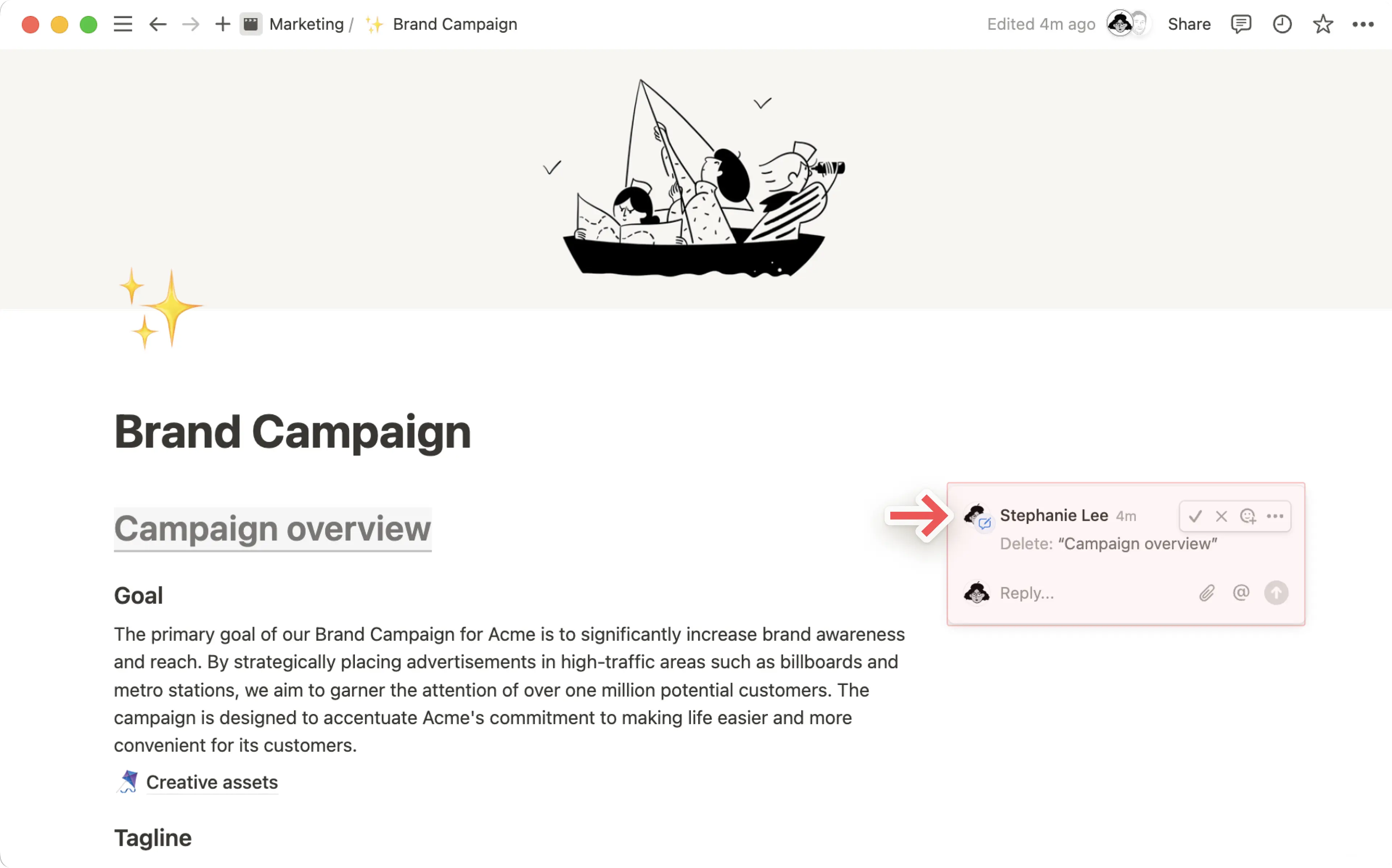 ca: responder a las sugerencias de edición