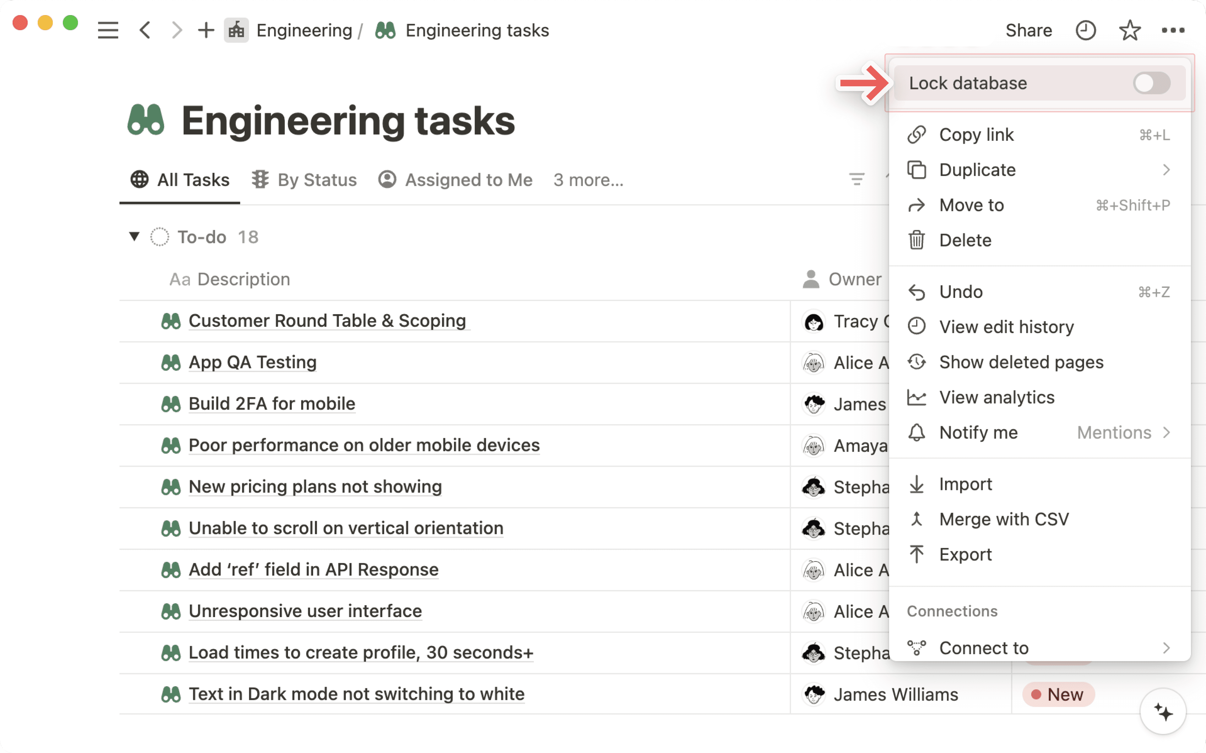 Bloquear base de datos