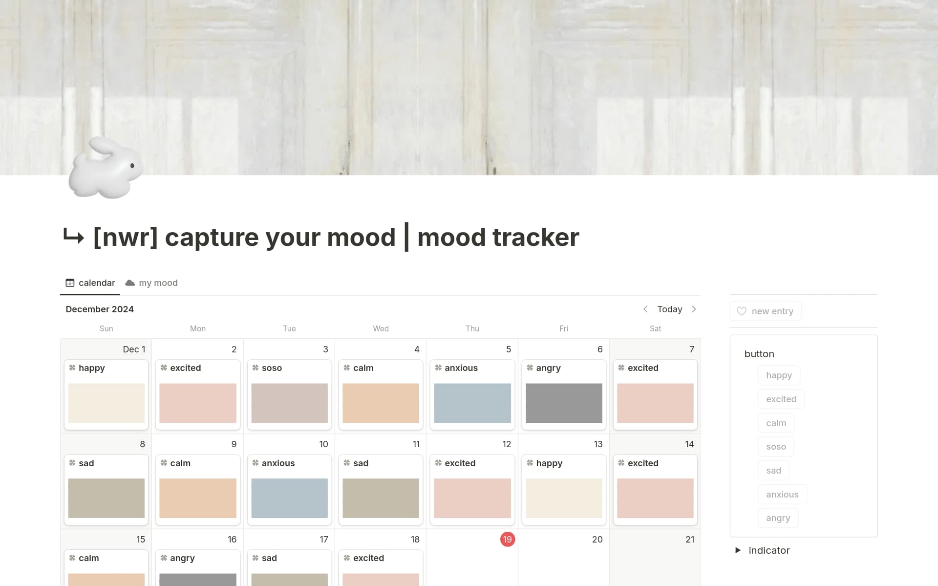 Screenshot of Some beloved aesthetic templates collection by Notion
